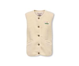 KIDS ONLY Teddyweste "Baby" in Beige - Größe 152 | Kinderjacken