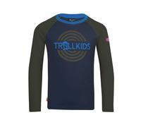 Kids Preikestolen Longsleeve T-Shirt - Trollkids Mystic Blue 140 Kinder