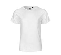 Neutral Kinder T-Shirt kurzarm Rundhalsausschnitt Bio-Fairtrade-Baumwolle Weiß 152/158