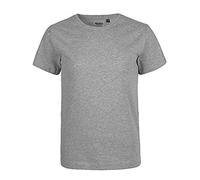 Neutral Bio-Kinder-T-Shirt mit Rundhalsausschnitt, sport grey, Gr. 140/146