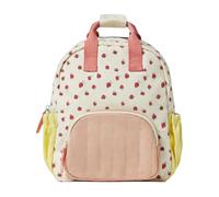 Kids Strawberry Backpack, Fruit Print Canvas Daypack, Adorable Fruit Pattern Schoolbags, Multifunctional Schoolbag for Hiking, Running, Travel and Everyday Adventures, Cute Girls