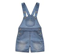 KIDSCOOL Baby Jeans Latzhose Unisex Denim Shorts Overall Kleinkind