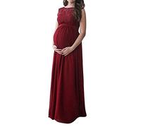 Kielsjajd Abendkleid Damen Elegant - Umstandskleid Fotoshooting Schulterfreies Chiffon Tüll Langes Schwanger Kleidung Festlich Hochzeit Elegant Abendkleider Umstandsmode
