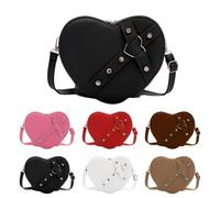 Kielsjajd Trachtentasche Damen Herzform Dirndl Tasche Oktoberfest Outfit Trachten Handtasche für Damen & Mädchen, Elegante Dirndltasche Leder Umhängetasche Schultertasche für Oktoberfest & Karneval