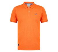 Kieran 2 Grindle Cotton Blend Jersey Polo Shirt in Orange Grindle - Tokyo Laundry - XL