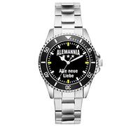 KIESENBERG Alemannia Fußball Fan Uhr - Sportliche Armbanduhr im Fan-Design Stilvolle Herren- & Damen-Uhr mit Fußball-Motiv Geschenk für echte Fans aus Aachen - 2545
