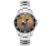KIESENBERG Armbanduhr Jäger Förster Hirsch Geschenk Wald Fan Artikel Lederarmband Uhr Quarz Analog 20541