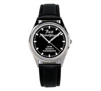 KIESENBERG Armbanduhr Modell Flieger Flugzeug BAU Geschenk Artikel Idee Fan Damen Herren Unisex Analog Quartz Lederarmband Uhr 36mm Durchmesser B-2261