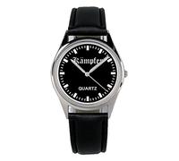 KIESENBERG Armbanduhr Soldat Bundeswehr Geschenk Artikel Idee Fan Damen Herren Unisex Analog Quartz Lederarmband Uhr 36mm Durchmesser B-2246