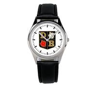 KIESENBERG Armbanduhr Traktor Trecker David Brown Fahrer Geschenk Artikel Idee Fan Damen Herren Unisex Analog Quartz Lederarmband Uhr 36mm Durchmesser B-1191