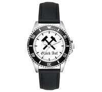 KIESENBERG Bergbau Fan Uhr - sportliche Armbanduhr im Bergmann-Design - stilvolle Herren- & Damen-Uhr mit Bergbau-Motiv - Geschenkidee für echte Kumpel & Ruhrpott-Fans L-1420
