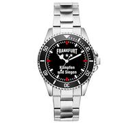 KIESENBERG Frankfurt Fußball Fan Uhr - Sportliche Armbanduhr im Fan-Design Stilvolle Herren- & Damen-Uhr mit Fußball-Motiv Geschenk für echte Fans aus Frankfurt am Main - 2283