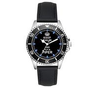 KIESENBERG Geschenk für Piper Flugzeug Fans Flieger Piloten Uhr L-1505