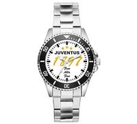 KIESENBERG Juventus Fußball Fan Uhr - Sportliche Armbanduhr im Fan-Design Stilvolle Herren- & Damen-Uhr mit Fußball-Motiv Geschenk für echte Fans von Juventus 6060