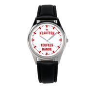 KIESENBERG Kaiserslautern Fußball Fan Uhr sportliche Armbanduhr im Fan-Design stilvolle Herren- & Damen-Uhr mit Fußball-Motiv Geschenkidee für leidenschaftliche Fans aus der Pfalz B-6032