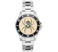KIESENBERG Kreuzspinne Armbanduhr - Stilvolle Herren- & Damen Fan Uhr mit Spinnen Motiv - Geschenk für Tierliebhaber & Sammler 2025015