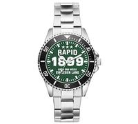 KIESENBERG Rapid Fußball Fan Uhr - Sportliche Armbanduhr im Fan-Design Stilvolle Herren- & Damen-Uhr mit Fußball-Motiv Geschenk für echte Fans aus Wien - 6081