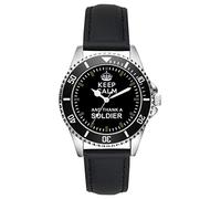 KIESENBERG Soldat Geschenk Bundeswehr Artikel Keep Calm and Thank a Soldier Uhr L-1412