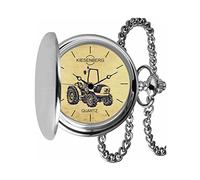 KIESENBERG Taschenuhr Vintage Silber Persönliches Geschenk für Agroplus F Keyline Traktor Trecker Herren Uhr TA-5680