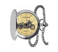 KIESENBERG Taschenuhr Vintage Silber Persönliches Geschenk für Heritage Softail 2018-2020 Classic Herren Uhr TA-5734