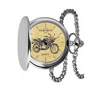 KIESENBERG Taschenuhr Vintage Silber Persönliches Geschenk für XL 125V Varadeo JC49 Bj. 2007-2012 Motorrad Herren Uhr TA-5426