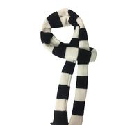 KieTeiiK Schal, Streifenschal für Damen, lang, schmaler Gürtel, Krawatte, Y2K, Foto-Requisiten, langes Halstuch, schmaler Schal, Krawatte, Dicker und breiter Streifen, 5*180cm