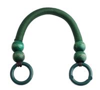 KIFSDLF 37cm Holz Geldbörse Griff DIY Ersatz Bewaldeten Perle Seil Tasche Strap Schulter Gürtel for Handtasche Perlen(Color6)
