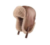 KIFSDLF Bomber Hut Männer Frauen Dicke Warme Mütze Männlich Weiblich Winter Schwarz Braun Earflap Ski Cap für Snowboarden Skaten Radfahren(Coffee)