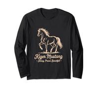 Kiger Mustang Strong Proud Beautiful Langarmshirt