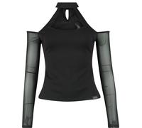 KIHILIST by KILLSTAR Only Consolation Long Sleeve Top Langarmshirt schwarz in M