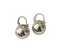 BrOleo 925 Sterling Silber,zierliche runde Kugel Anhänger Ohrringe,eleganter Punk Tropfen Ohrhänger,Silberne Nadelohrringe,hypoallergene Ohrringe für Mädchen und Damen,Charm Schmuck