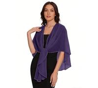 KIJSKKOPO Bolero Schulterjacke für Damen, Sommer Strickjacke Aus Transparentem Chiffon mit Bindeband Vorne, Leichte Strickjacke, Schal Und Stola, Überwurf für Abendkleider, Sonnenschutz für Die