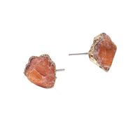 KIJSKKOPO Frauen Ohrringe,Boho Ohrringe Mit Unregelmäßigem Rohstein Anhänger Chakra Reiki Energie Ohrstecker Zierliche Tropfen Ohrhänger für Damen Und Mädchen Edelsteinschmuck Achate