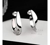 KIJSKKOPO Ohrringe Silber 925 Hängend,Verdrehte, Schicke, Unregelmäßige Creolen, 925Er Sterlingsilber, Huggie Ohrring, Kreistropfen, Baumelnde für Damen, Mädchen,Party,Büro,Urlaub,Liebhaber,Gesc