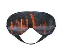 Kilauea Volcano Schlaf-Augenmaske, verstellbar, glatt, weich, Augenmaske, Schattierung, Augenbinde, Augenmaske für Ausruhen, Reisen
