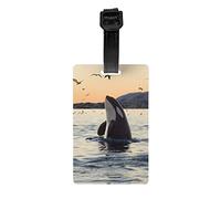 Killer Whale Gepäckanhänger, Taschenanhänger für Gepäck, Kofferanhänger, Gepäckanhänger mit Namensausweis, für Damen und Herren, Reisen