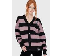 Killstar Corpse Bride II - Crossbone Knit Cardigan Cardigan schwarz lila in 3XL