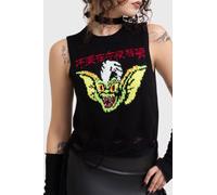 Killstar Gremlins - Stripe Distressed Knit Vest Top schwarz in S