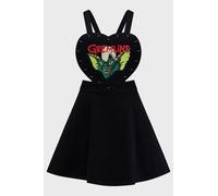 Killstar Gremlins - Stripe Pinafore Dress Kurzes Kleid schwarz in XL