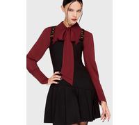 Killstar - Inked Noir Black - Kleid - Schwarz - L - 73% Viskose, 23% Polyamid, 4% Elastan Schwarz L