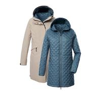 killtec Damen 3 in 1 Funktionsparka mit Kapuze, wasserdicht und mit einzippbarer Steppjacke KOW 22 WMN JCKT, hell taupe, 46, 43312-000