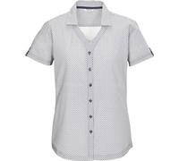 Funktionshemd KILLTEC "KOS 46 WMN WVN SHRT", Damen, Gr. 36, Normalgrößen, blau (nachtblau), Obermaterial: 92% Polyester, 8% Elasthan, Hemden, Schnelltrocknende Funktionsbluse mit Stretch und All Over-