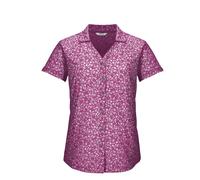 Funktionshemd KILLTEC "KOS 86 WMN WVN SHRT", Herren, Gr. 44, Normalgrößen, pink, Obermaterial: 92% Polyester, 8% Elasthan, Hemden, Schnelltrocknende Damenbluse mit floralem Print und Zierriegeln (7602