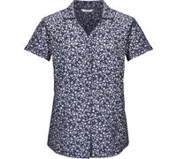 killtec Damen Funktionsbluse/Bluse Kurzarm KOS 86 WMN WVN SHRT, Nachtblau, 38, 43773-000