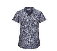 Killtec Damen Funktionsbluse/Bluse Kurzarm KOS 86 WMN WVN SHRT, Nachtblau, 48, 43773-000