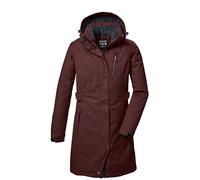 Parka KILLTEC "KOW 303 WMN PRK", Damen, Gr. 44, rot (dunkelrot), Oberstoff: 100% Polyester, Futter: 100% Polyester, Füllung: 100% Polyester, Jacken, Wasserdichter, atmungsaktiver Damenparka mit abnehm