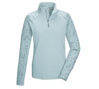 killtec Damen Funktionsshirt/Fleeceshirt mit Stehkragen und Reißverschluss KSW 56 WMN FLX SHRT, hell eisblau, 38, 43458-000