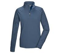 killtec Damen Funktionsshirt/Fleeceshirt mit Stehkragen und Reißverschluss KSW 56 WMN FLX SHRT, taubenblau, 46, 43458-000