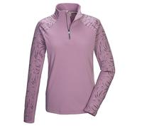 killtec Damen Funktionsshirt/Fleeceshirt mit Stehkragen und Reißverschluss KSW 56 WMN FLX SHRT, violett, 50, 43458-000