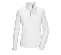 killtec Damen Funktionsshirt/Fleeceshirt mit Stehkragen und Reißverschluss KSW 70 WMN FLX SHRT, gebrochenes Weiss, 42, 43464-000